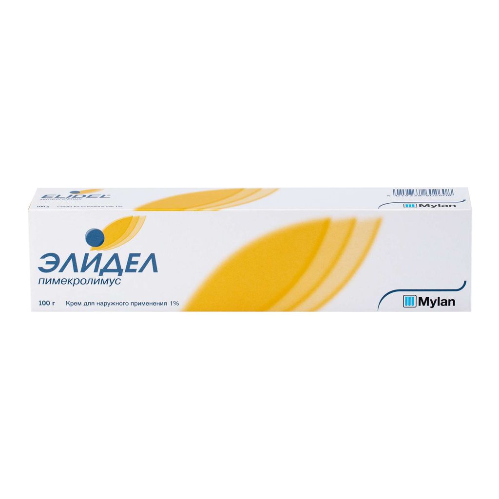 Эlidel, 1%, кррем, дл, накануне, 100 г, 1 ht. 