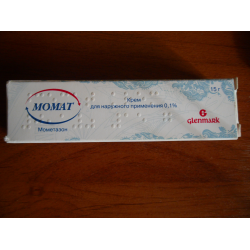 МОМАТ, 0,1%, кррем, дель, начиная с 15 апреля, 15 г, 1 ht. 