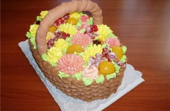 Торт -коргина С.В.В.Ветами ДОМАЙНЕГИ