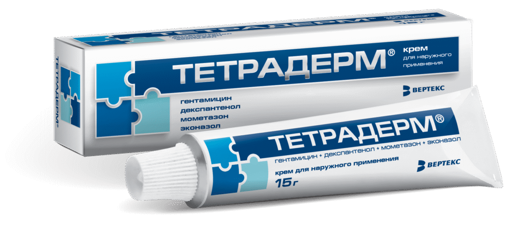 Теттрадм, кррем, дель в апреле, 15 г, 1 ht. 